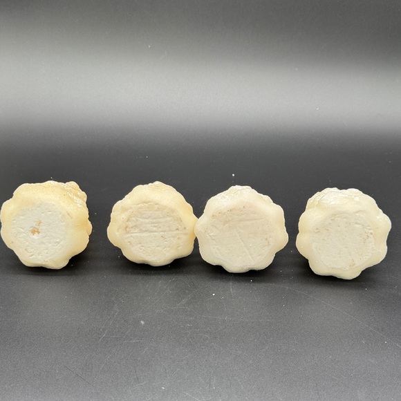 Christmas Candle White Glittery Christmas Pine Tree 5 1/4" Tall Candle Set Of 4 - Picture 6 of 6